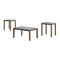 Alaterre Furniture Newport 3-Piece Faux Concrete and Wood 36"L Coffee Table with Two 21" Square End Tables ANNP0111371 - alternate 2